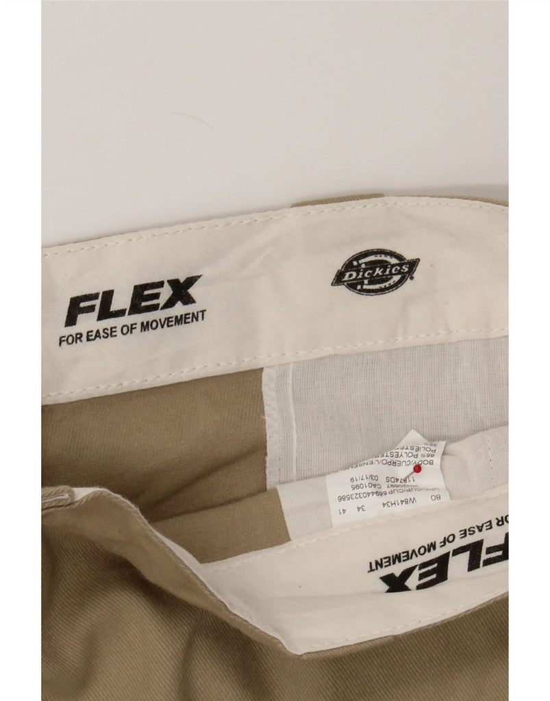 DICKIES Mens Flex Straight Chino Trousers W41 L30 Beige Polyester Vintage Dickies and Second-Hand Dickies from Messina Hembry 