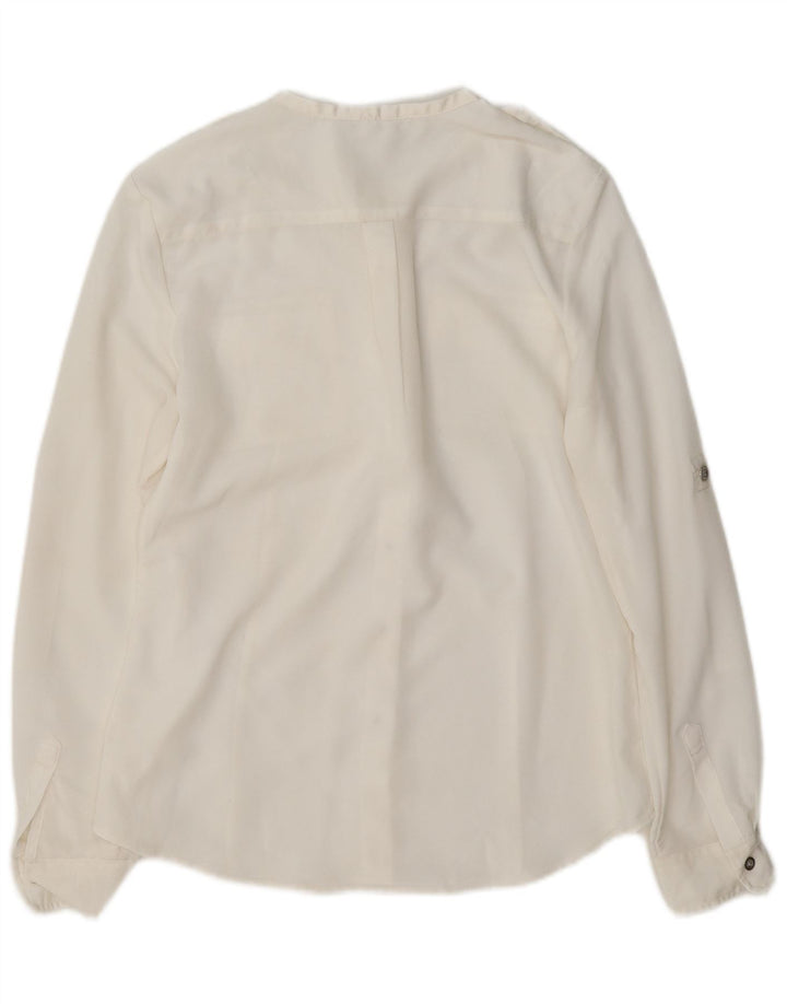Camicia militare da donna Calvin Klein UK 10 piccola bianca