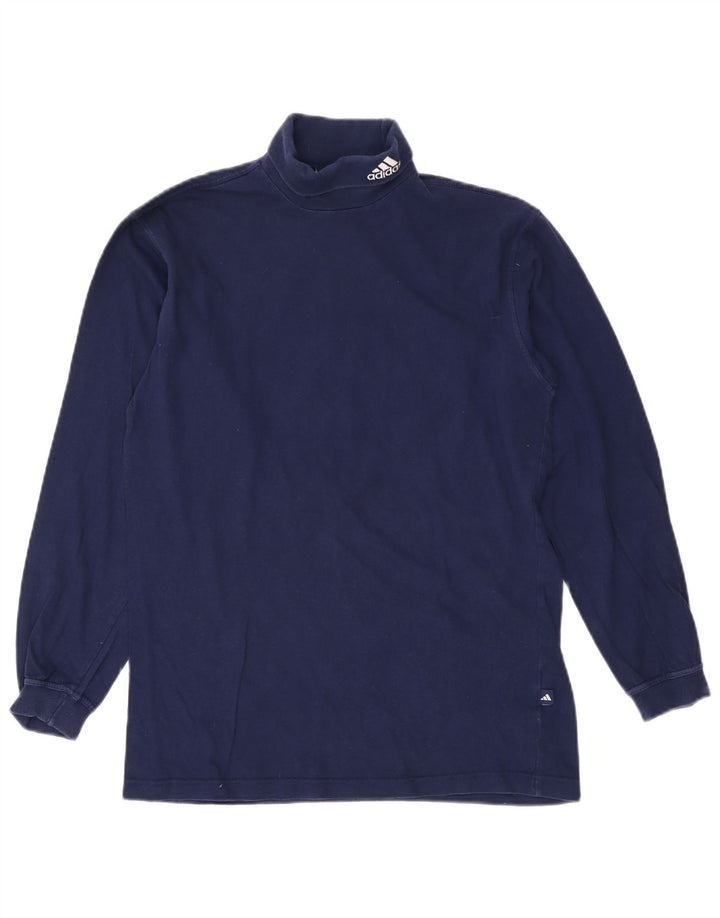Maglia Adidas Ragazzo Manica Lunga 14-15 Anni Blu Navy Cotone