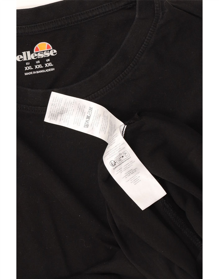T-shirt da uomo Ellesse Top 2XL cotone nero