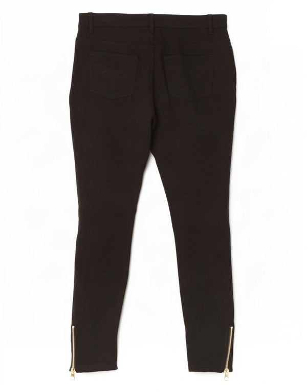 Pantaloni casual skinny da donna Ted Baker taglia 4 large W32 L26 viscosa nera
