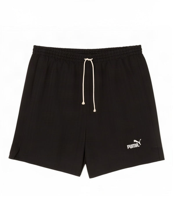 Pantaloncini sportivi da uomo Puma Large neri in poliestere