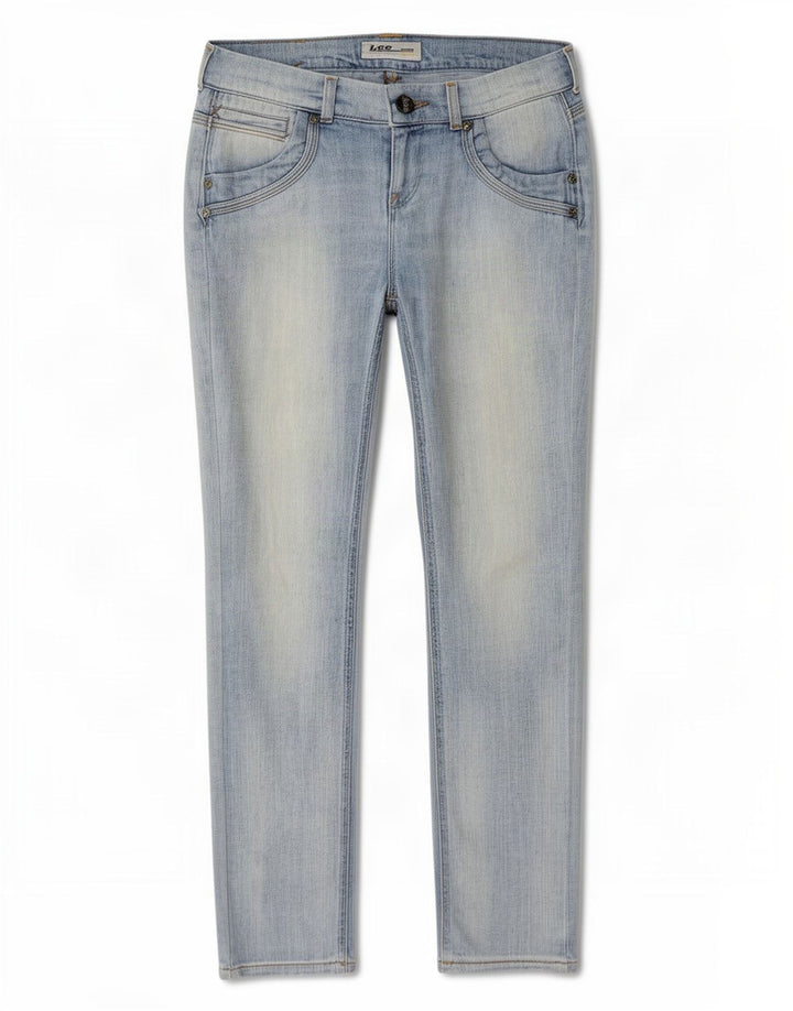Jeans slim da donna Lee W28 L30 cotone blu