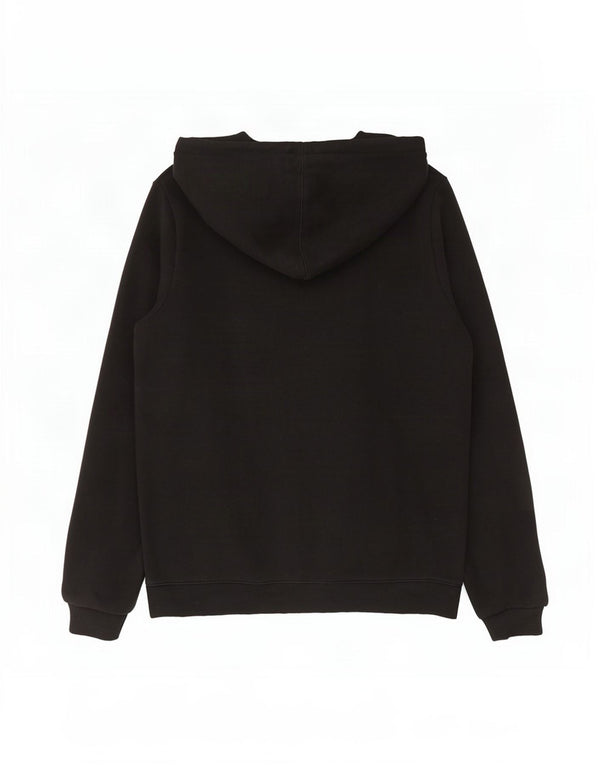 Felpa con cappuccio grafica da uomo Reebok, cotone medio nero