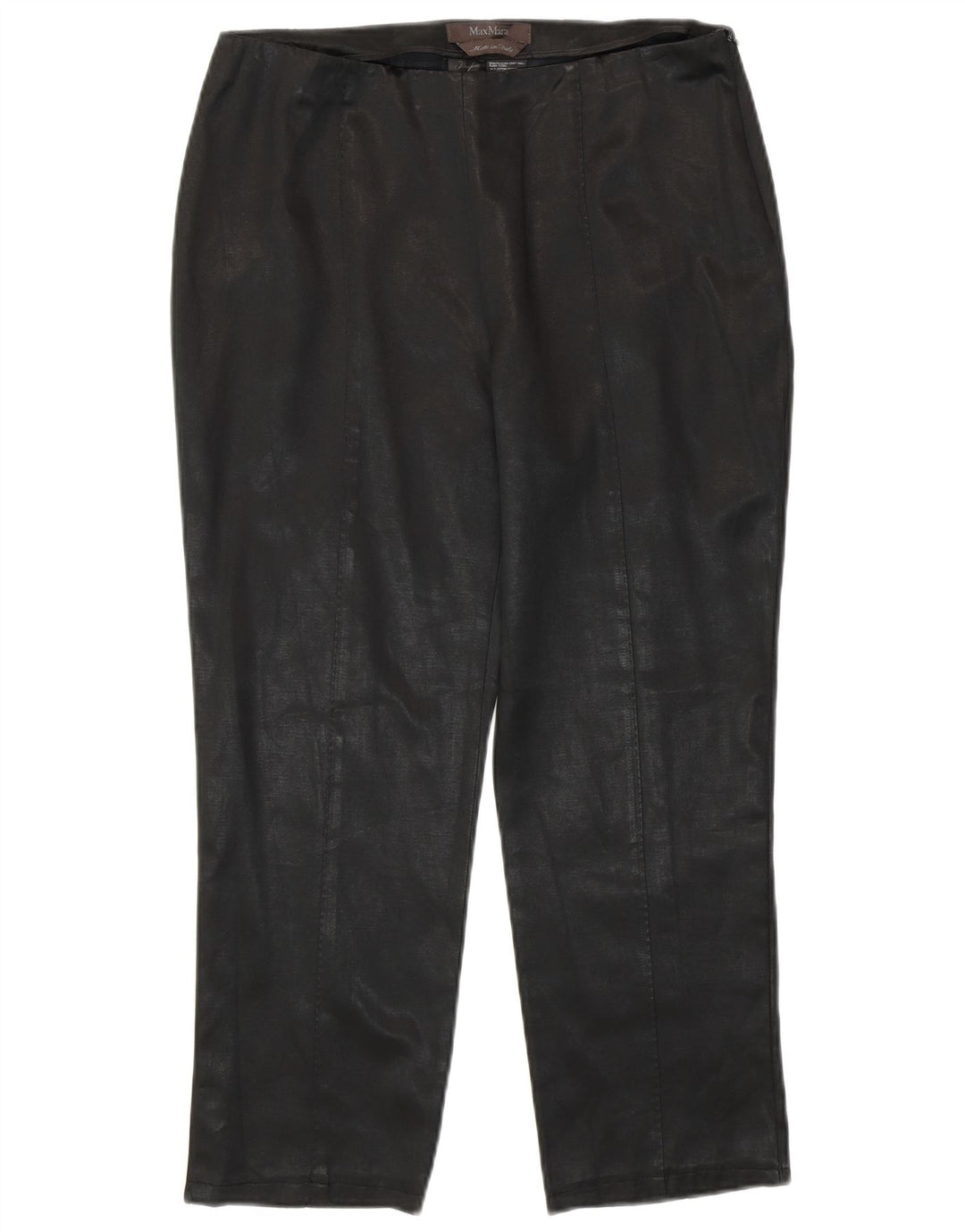 Pantaloni corti da donna Max Mara UK 12 medi W30 L23 cotone nero