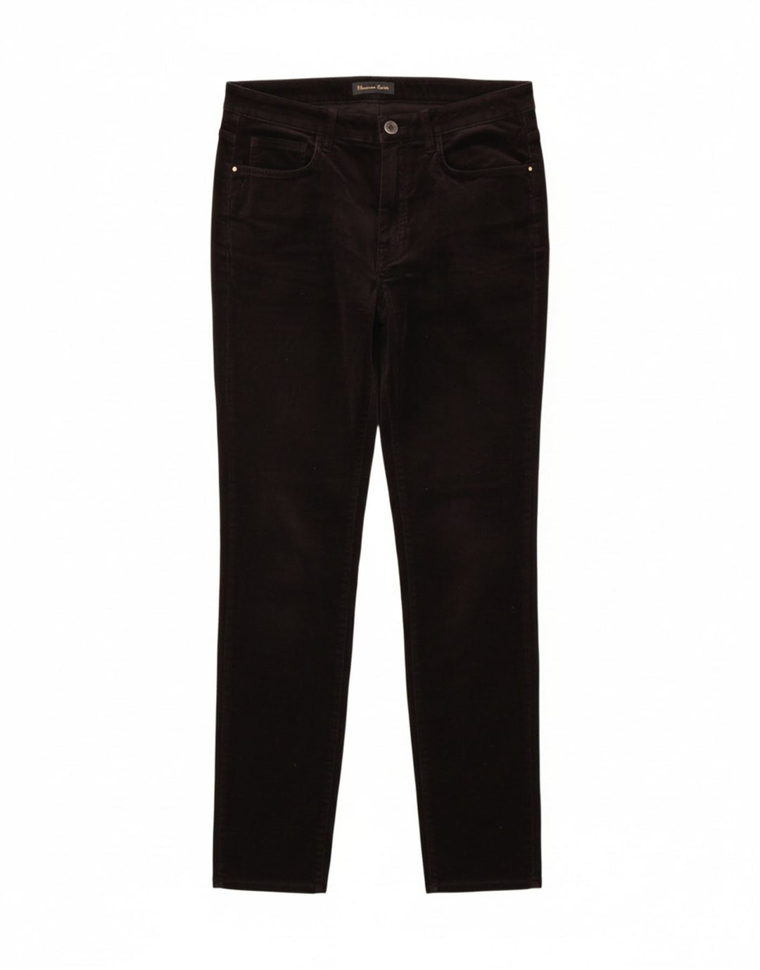 MASSIMO DUTTI Womens Slim Casual Trousers EU 40 Medium W30 L29 Black