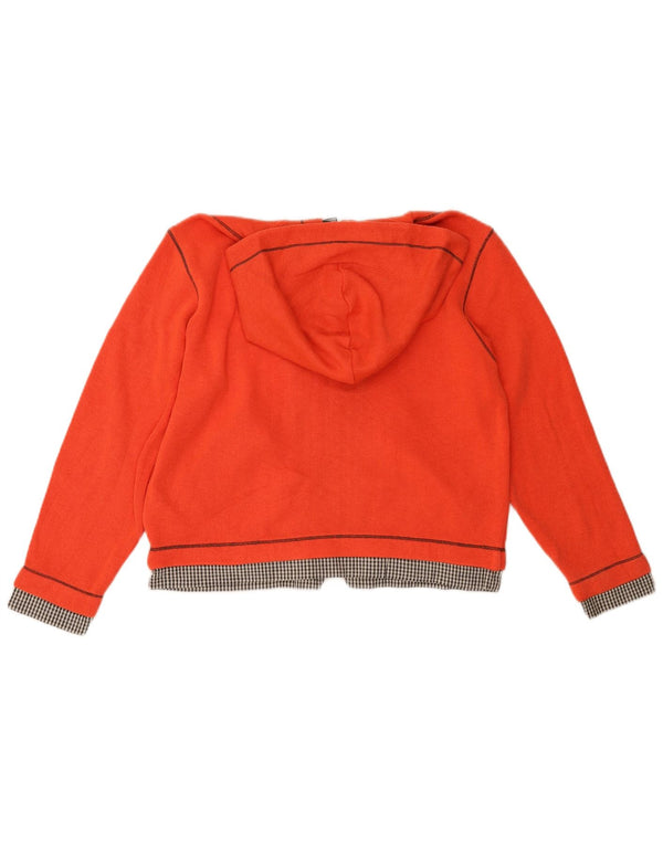 Maglione con cappuccio e zip corto oversize da donna LOTTO UK 10 piccolo poliestere rosso