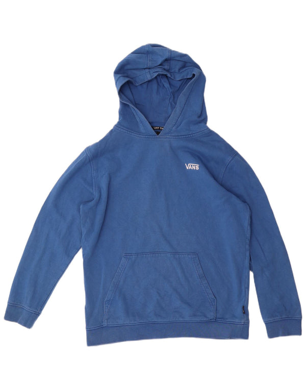 Felpa con cappuccio da ragazzo Vans 14-15 anni XL in cotone blu