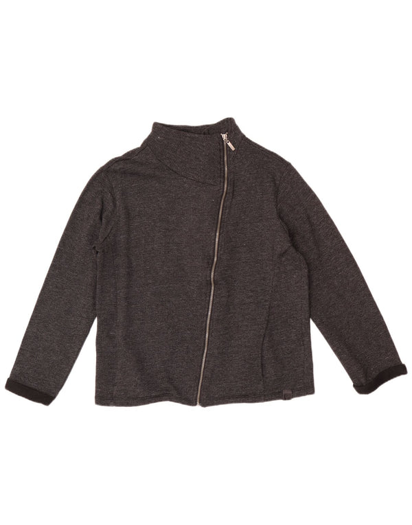 Giacca da tuta oversize da donna Freddy UK 10 piccola in cotone grigio