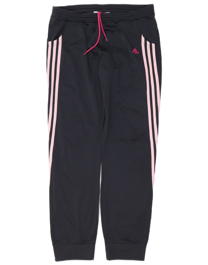 Pantaloni da tuta da donna ADIDAS Joggers UK 16 Large Blu Navy Poliestere