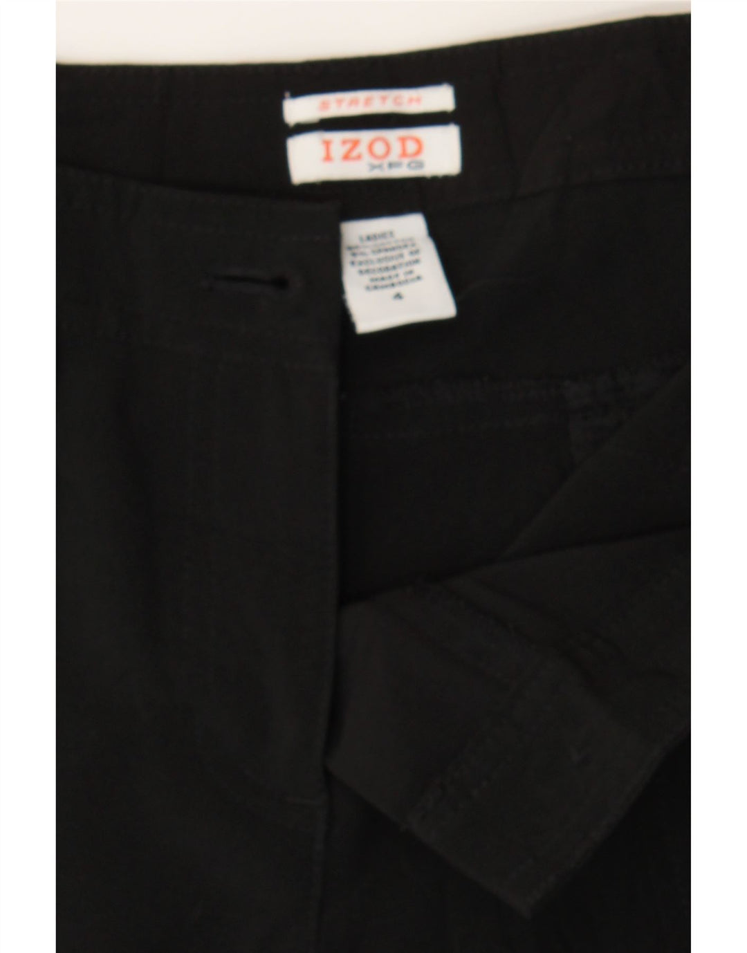 IZOD Womens Casual Shorts US 4 Small W32  Black Cotton Vintage Izod and Second-Hand Izod from Messina Hembry 