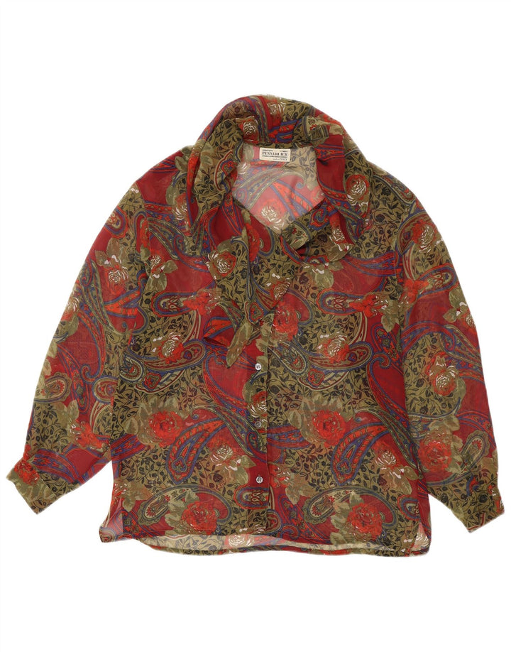 Penny Black Camicia da donna Camicetta UK 14 Paisley medio multicolore