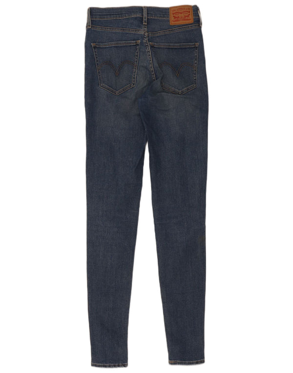 Levi's Donna Mile High Distressed Super Skinny Jeans W26 L32 Cotone Blu