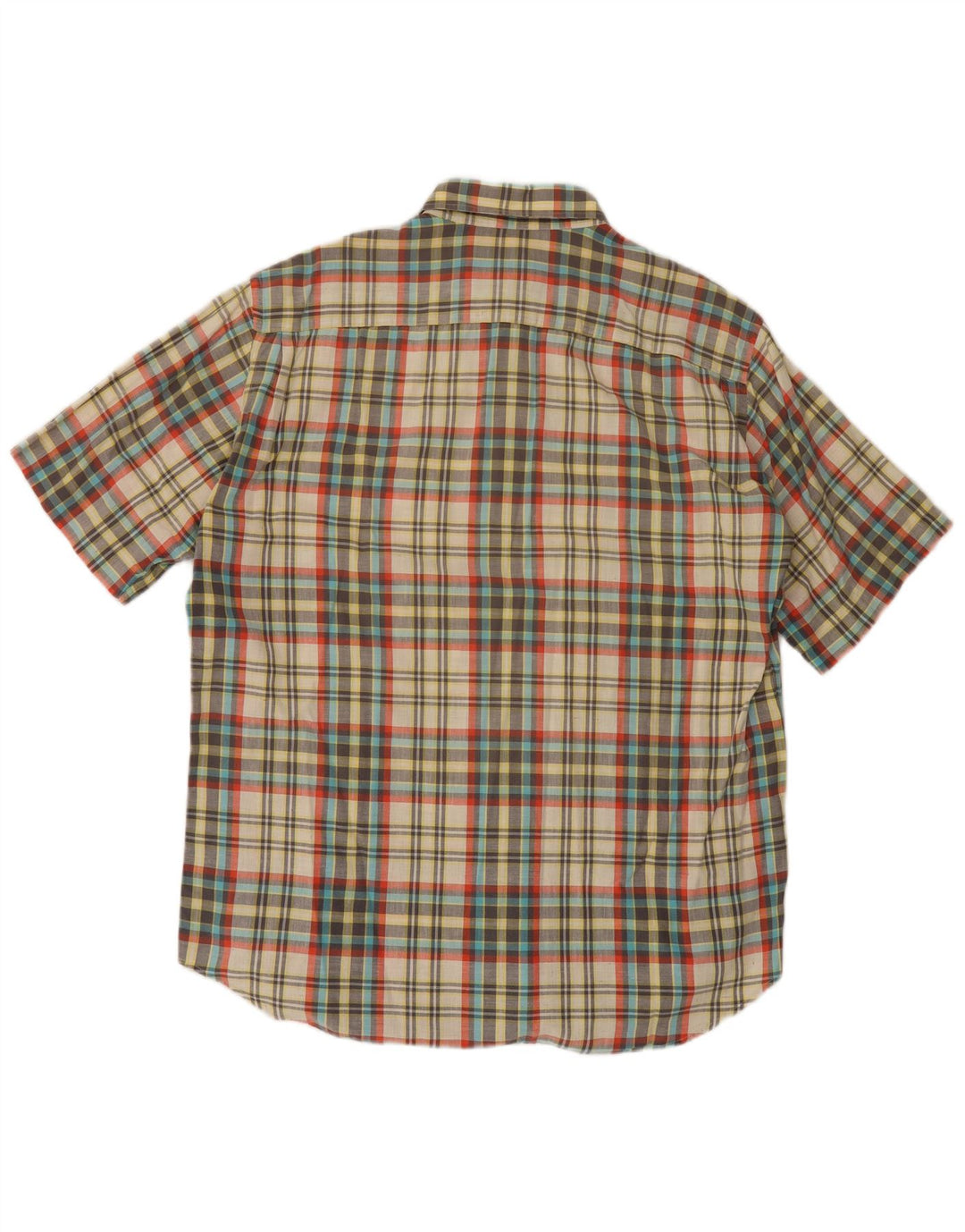 Camicia a maniche corte da uomo Pal Zileri taglia 42 grande plaid multicolore