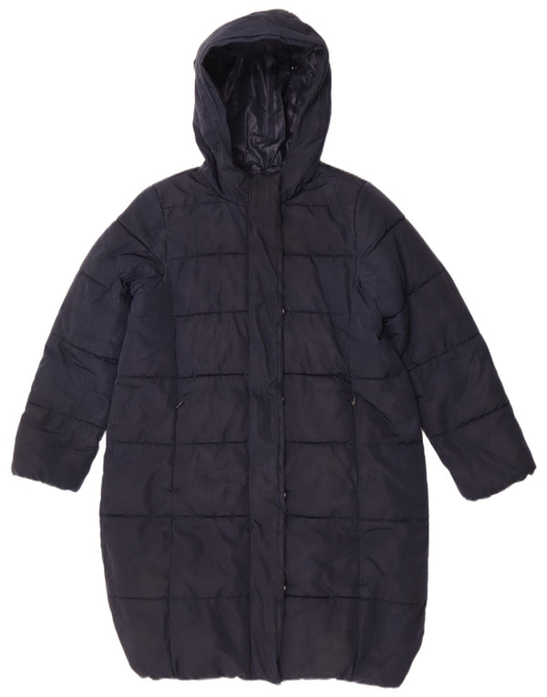 Cappotto imbottito con cappuccio Marks & Spencer per ragazze 11-12 anni in poliestere blu navy