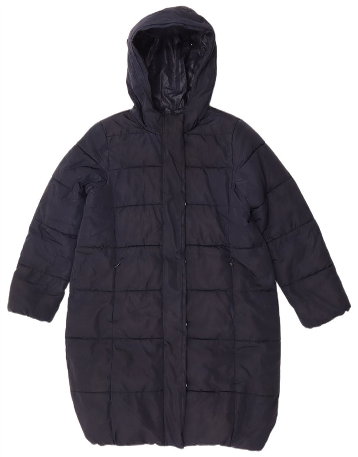 Cappotto imbottito con cappuccio Marks & Spencer per ragazze 11-12 anni in poliestere blu navy