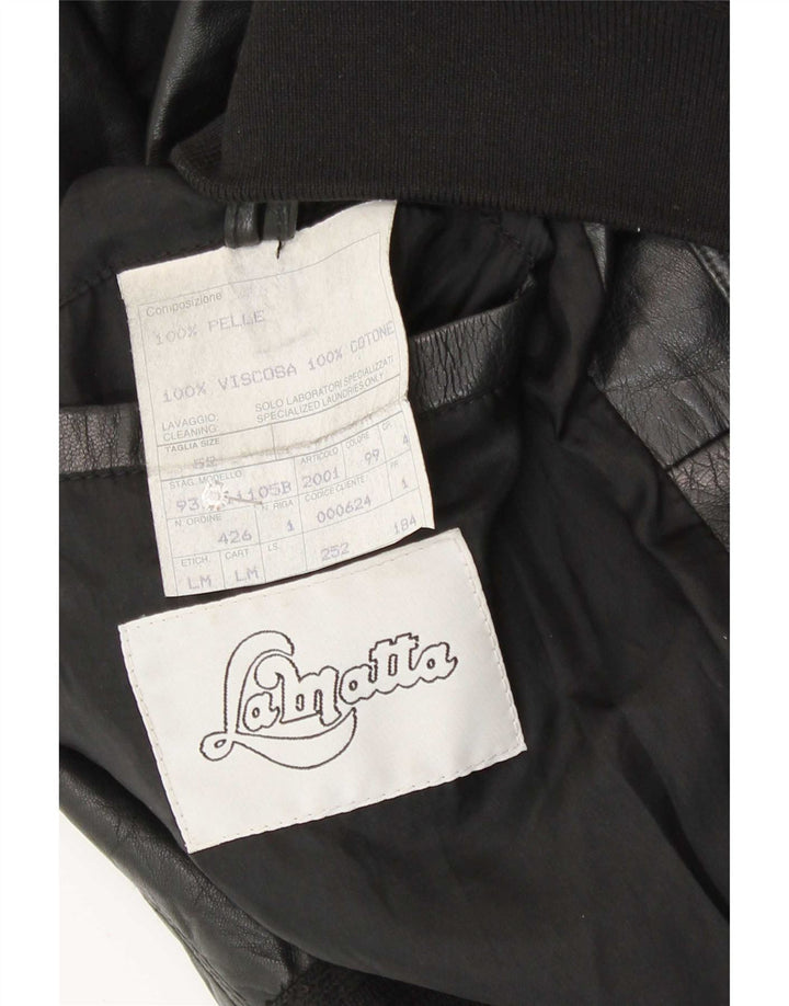 Giacca in pelle da uomo Lamatta IT 52 XL Nera