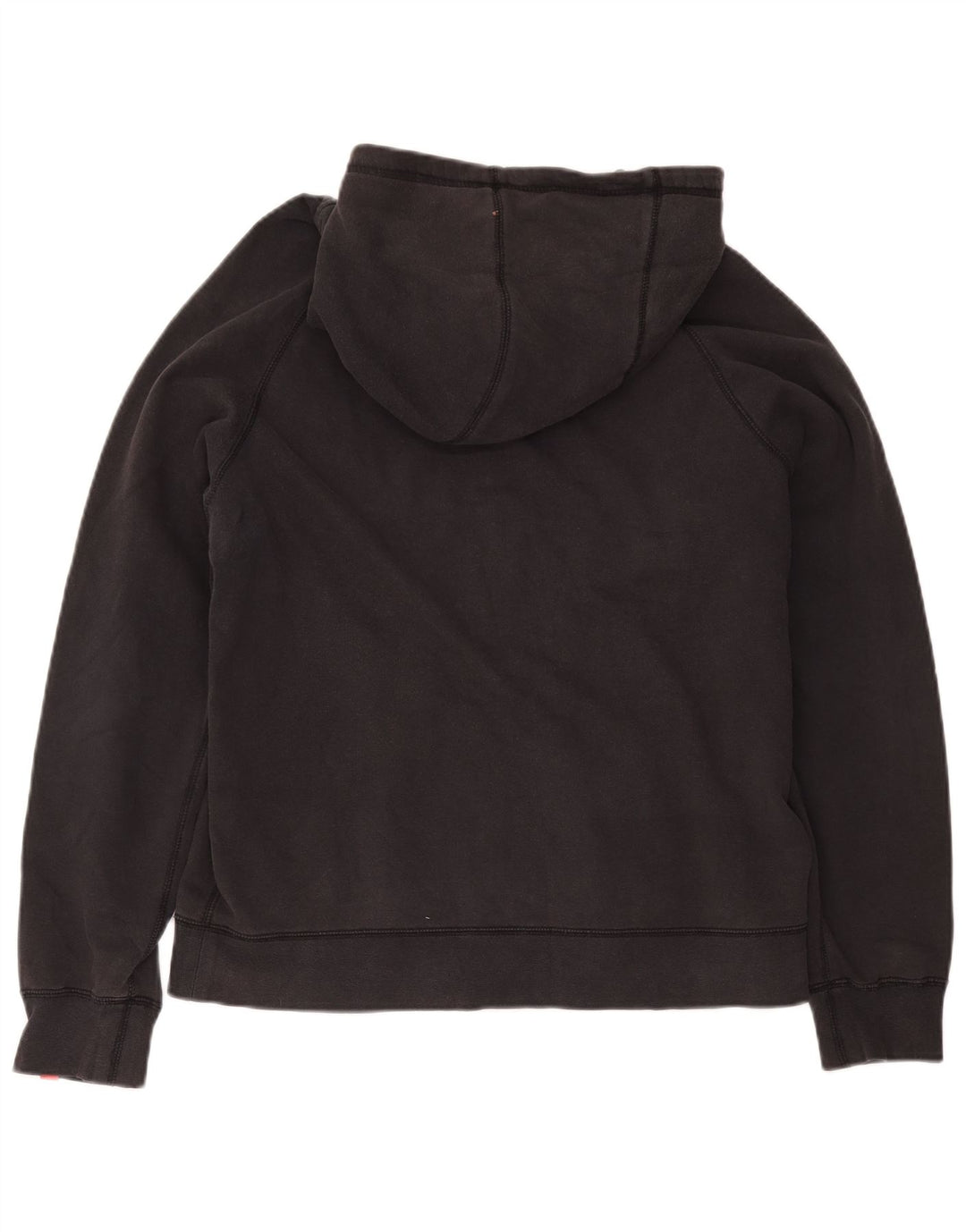 Felpa con cappuccio e zip Nike da uomo, grande, in cotone nero