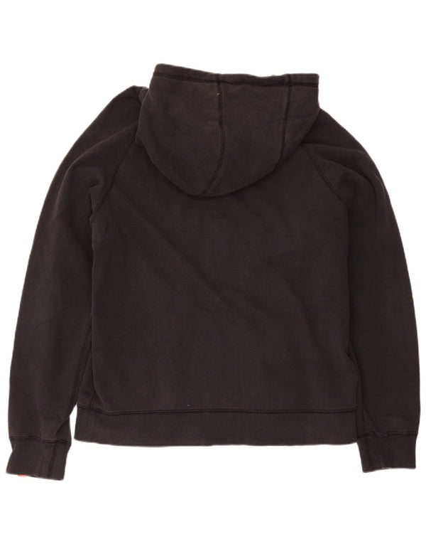 Nike Mens Zip Hoodie Sweater Large Black Cotton