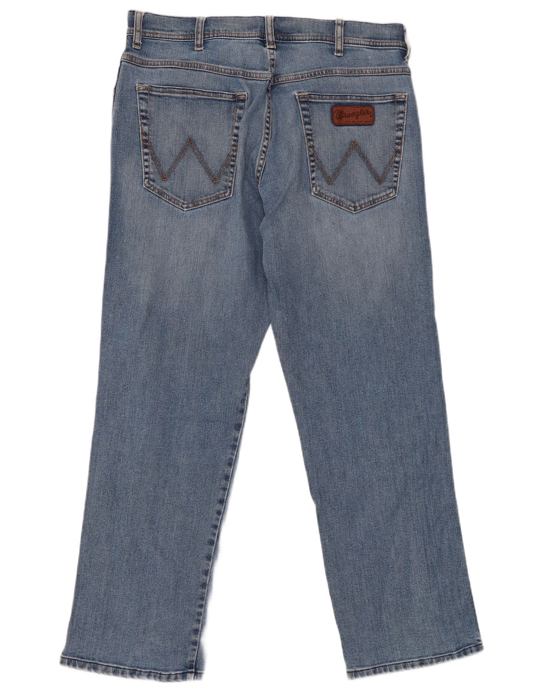 Jeans WRANGLER da uomo Utah dritti W36 L30 cotone blu