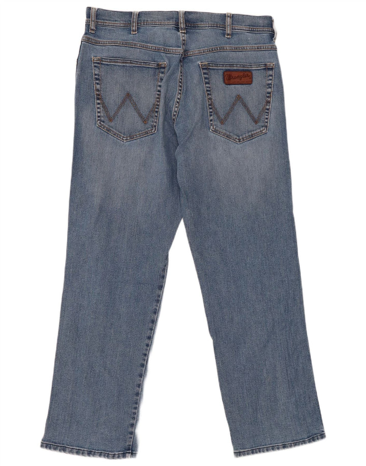 Jeans WRANGLER da uomo Utah dritti W36 L30 cotone blu