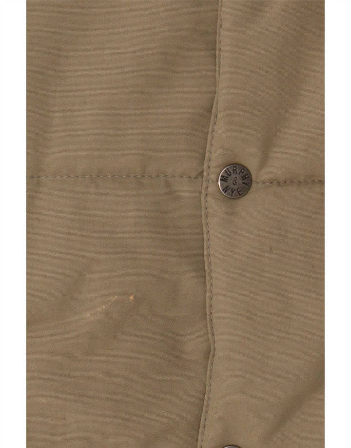 Gilet imbottito da uomo Murphy & Nye UK 38 medio kaki poliammide