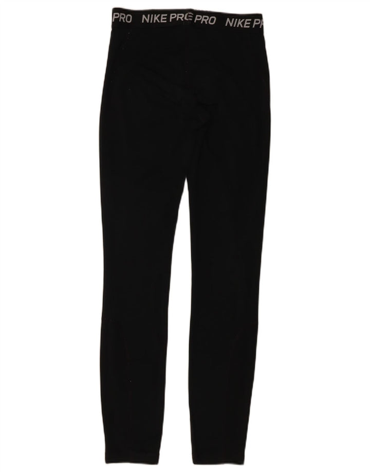 Leggings grafici da donna Nike UK 18 XL poliestere nero
