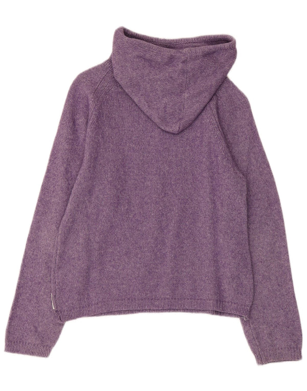 ARMANI JUNIOR Maglia con Cappuccio Bambina 7-8 Anni Cotone Viola