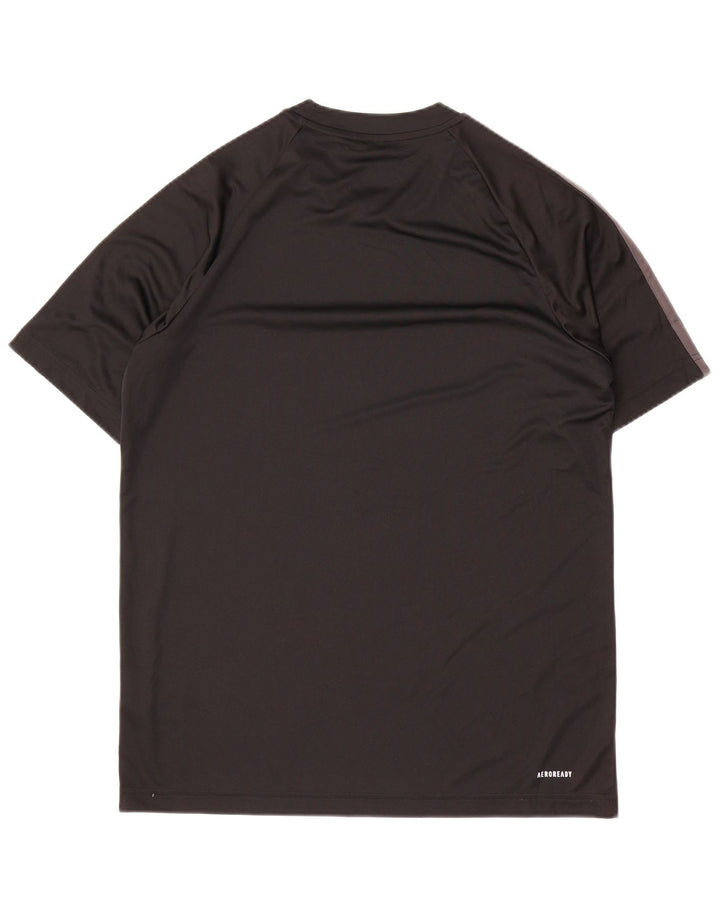 T-shirt Adidas Aeroready da uomo, media, in poliestere nero