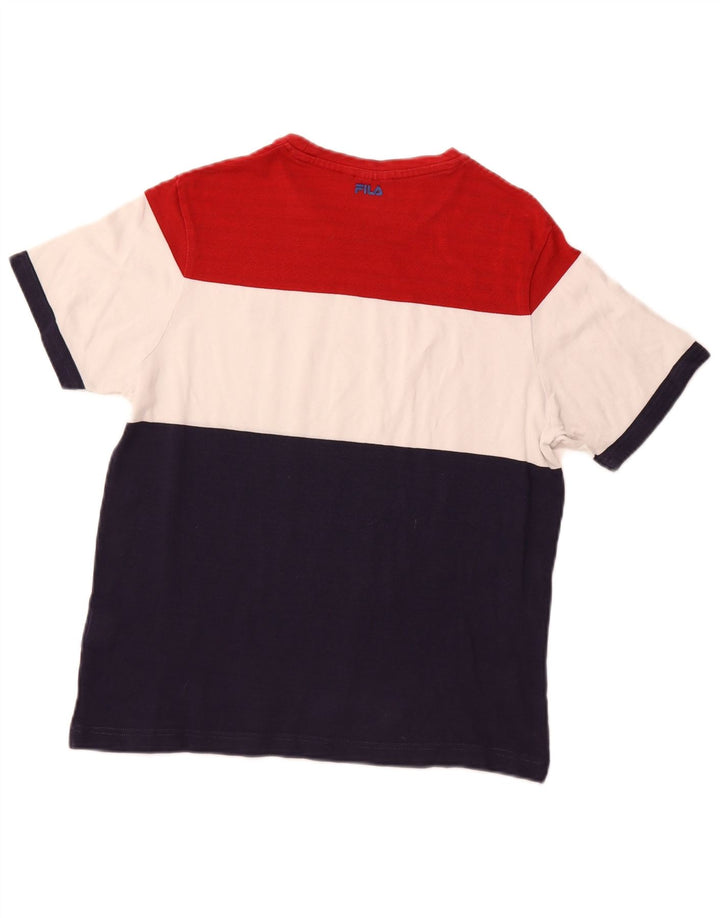 T-shirt da donna FILA Top UK 14 cotone color block multicolore medio