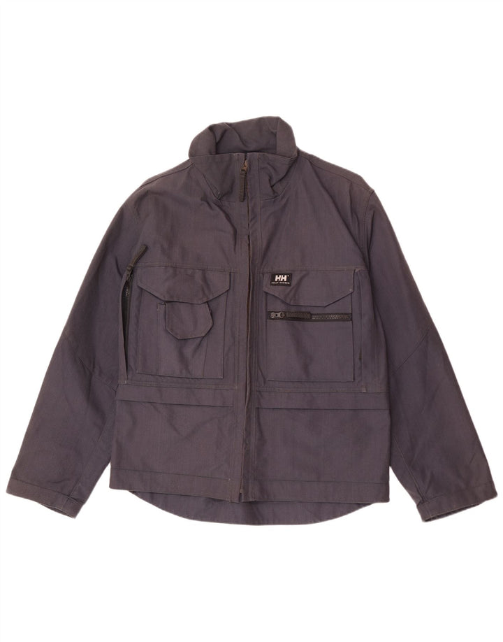 Giacca utilitaria da uomo Helly Hansen UK 36 piccola in cotone blu navy
