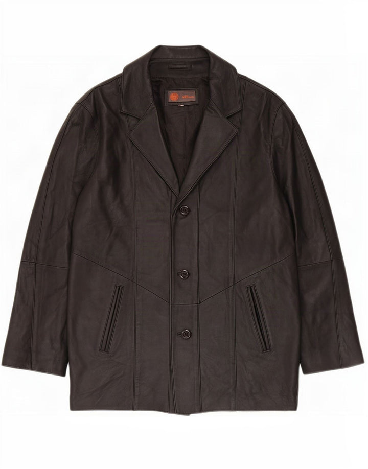 Giacca in pelle da donna Helium UK 16 grande nera