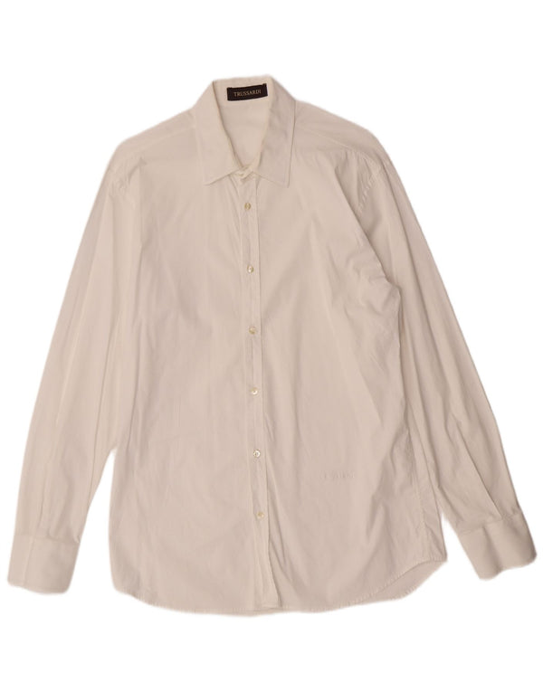 Camicia Uomo TRUSSARDI Cotone Medio Bianco