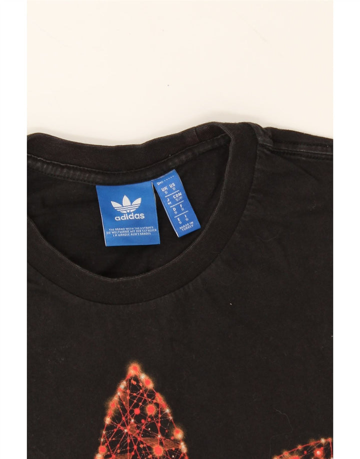 ADIDAS Mens T-Shirt Top Small Black Cotton Vintage Adidas and Second-Hand Adidas from Messina Hembry 