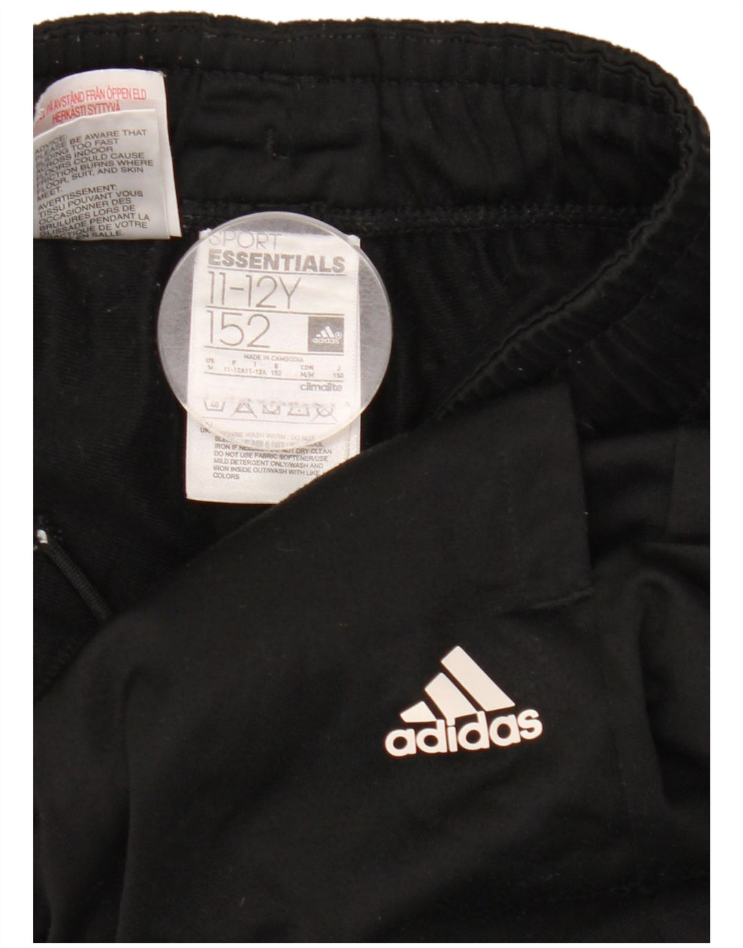 Pantaloni da tuta da ragazzo Adidas Joggers 11-12 anni Poliestere nero