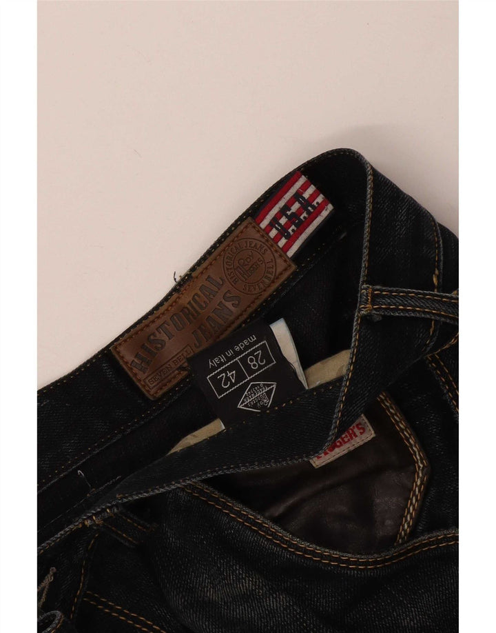Jeans slim invecchiati da donna Roy Rogers W28 L26 Blu
