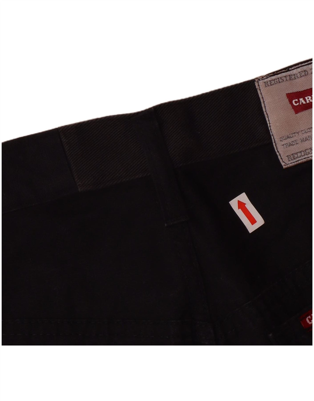 Pantaloni casual dritti da uomo Carrera W35 L28 cotone nero