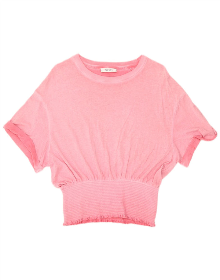 Guess Camicetta a pipistrello da donna Top UK 10 Small Rosa