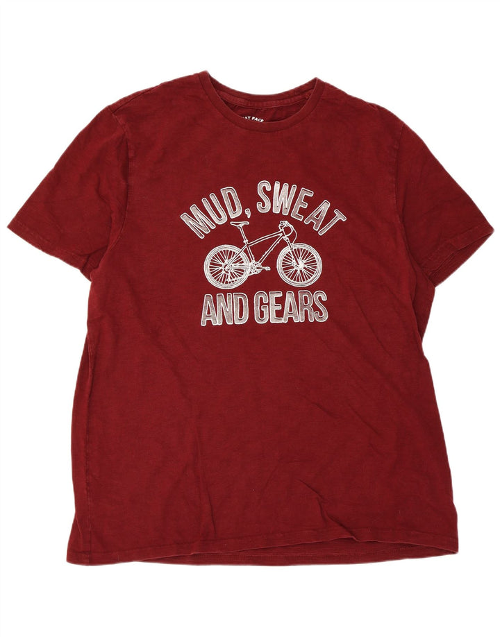 T-shirt grafica da uomo Fat Face Top 2XL in cotone marrone