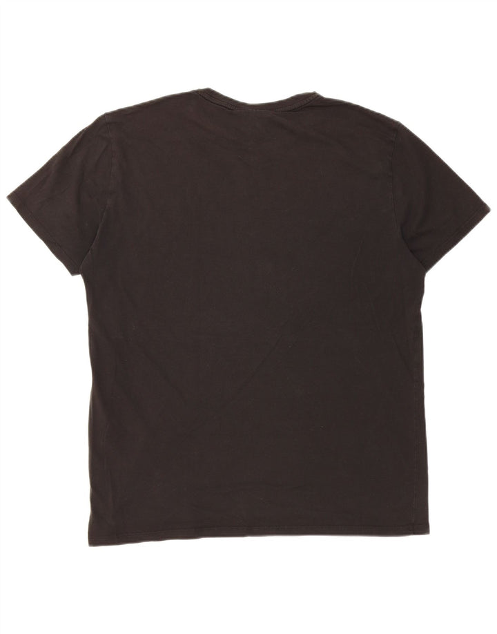 T-shirt da uomo Lacoste Top media in cotone nero