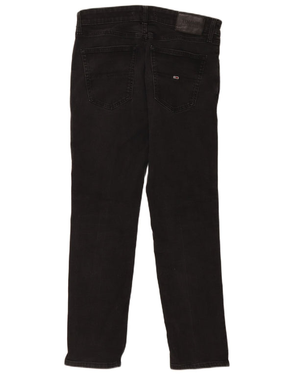 Jeans slim da uomo Tommy Hilfiger W32 L30 cotone nero