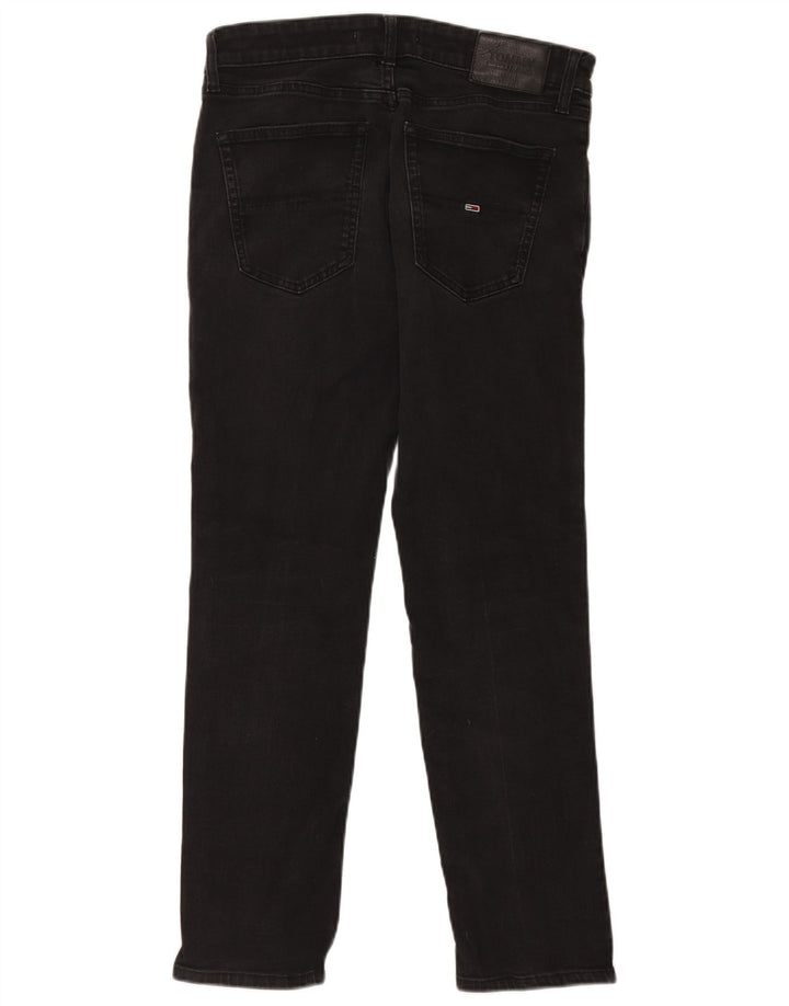 Jeans slim da uomo Tommy Hilfiger W32 L30 cotone nero