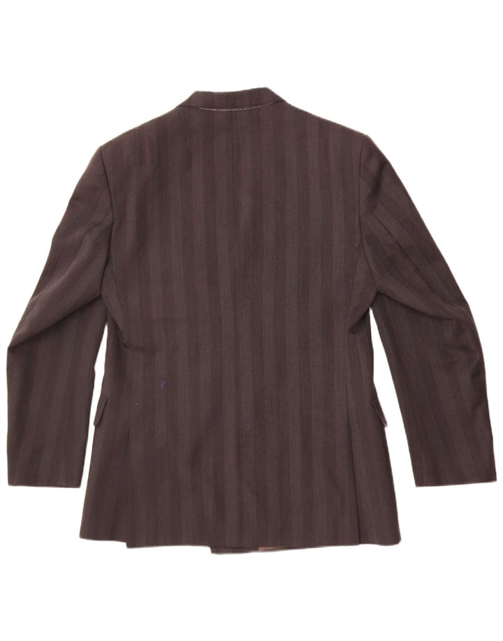 Giacca blazer doppiopetto da uomo Magee UK 38 Lana a righe grigio medio