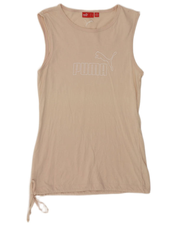 Canottiera grafica da donna Puma UK 10 Small Beige Sports