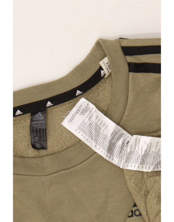 Felpa da uomo Adidas Primegreen maglione medio poliestere kaki