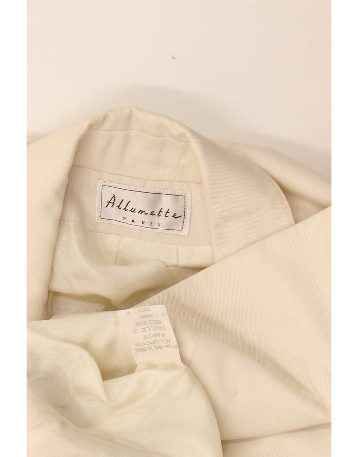 ALLUMETTE AC. Giacca blazer doppiopetto da donna Paris UK 12 Beige medio