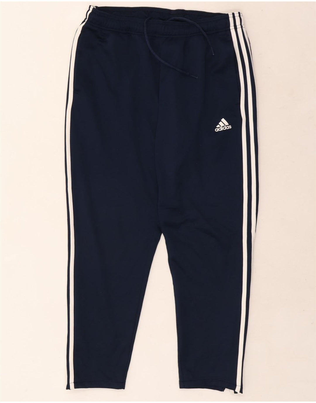 Pantaloni da tuta da uomo Adidas UK 40/42 Poliestere blu navy medio