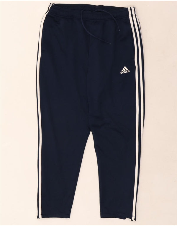 Pantaloni da tuta da uomo Adidas UK 40/42 Poliestere blu navy medio