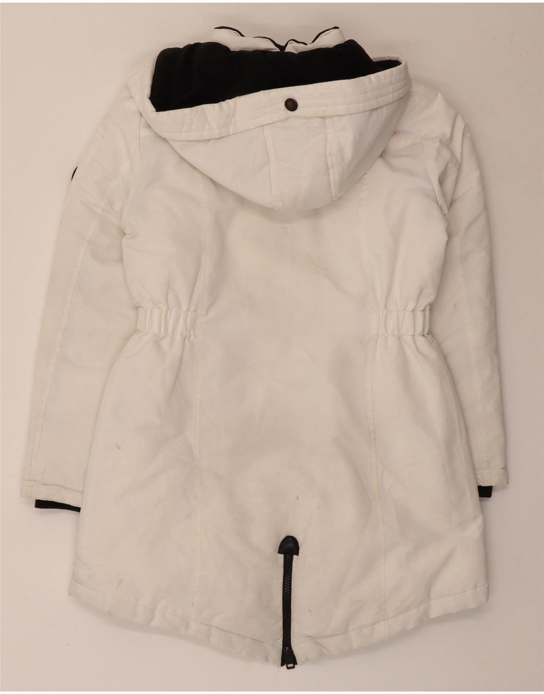Giacca Parka da donna con cappuccio Diesel UK 10 Small Poliestere bianco