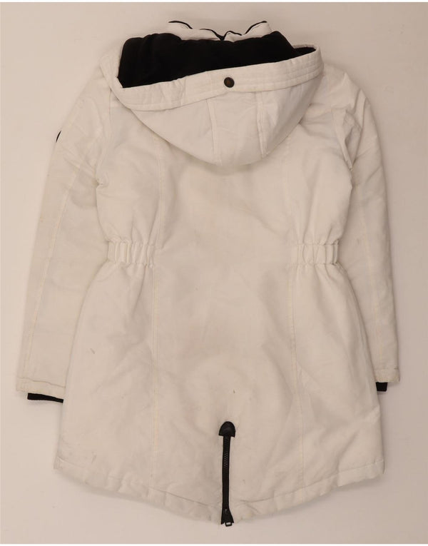 Giacca Parka da donna con cappuccio Diesel UK 10 Small Poliestere bianco